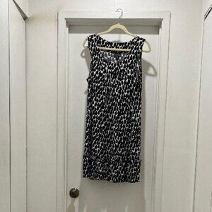 En Focus Petite, Sz. 14P, Black & White Tank Dress